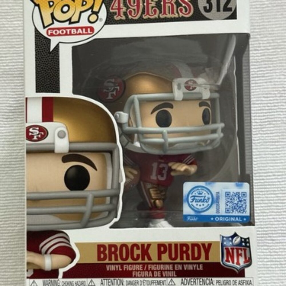 Funko POP! Football Fugitive Toys Exclusive San Francisco 49ers Brock Purdy #312